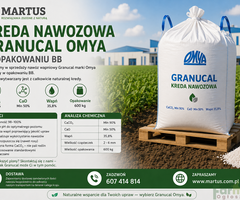 Kreda nawozowa Granucal Omya w opakowaniu BB