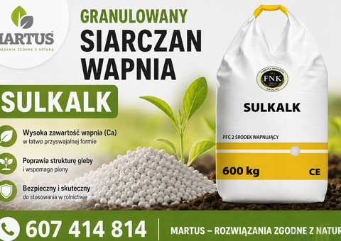 Sulkalk - granulowany siarczan wapnia