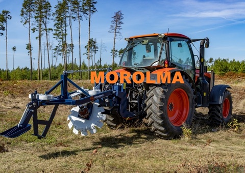 Pług leśny aktywny FK MACHINERY 1-talerzowy z pogłębiaczem KOŁASZEWSKI - 1/5