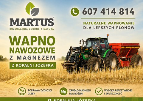 WAPNO NAWOZOWE Z MAGNEZEM Z KOPALNI JÓZEFKA
