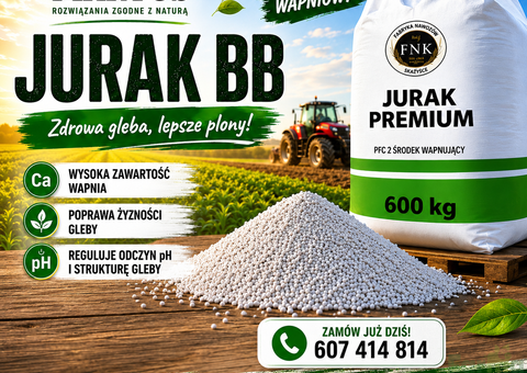 Wapno granulowane bez magnezu Jurak Premium
