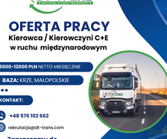 Kierowca C+E / Kierowczyni C+E / Ruchoma podłoga