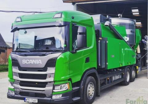 Usługa mobilną mieszalnią pasz