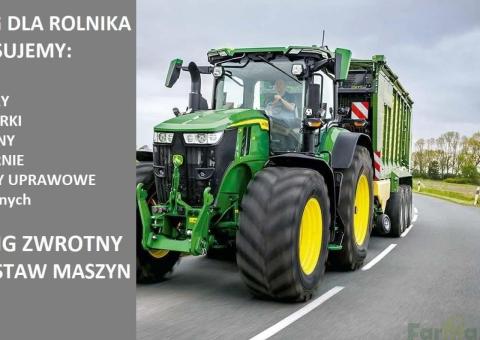 Leasing dla Rolników, ciągników rolniczych, przyczep, ładowarek itp