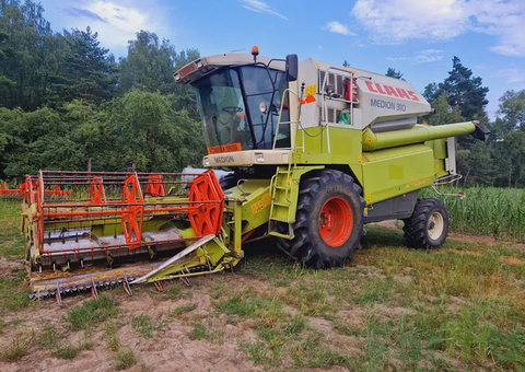 Claas Medion 310 4x4 Perkins skladany heder 4.5m mega Klima Dominator - 3/8