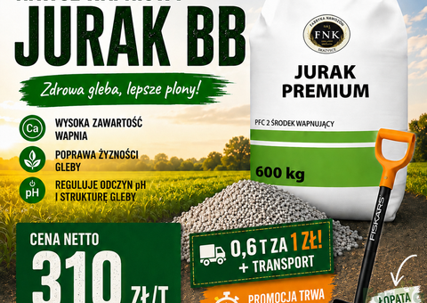 Wapno granulowane bez magnezu Jurak Premium